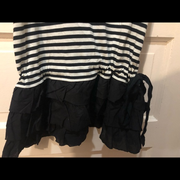 Stripe Mini Dress size Small Ruffle hem NWT - Picture 3 of 7